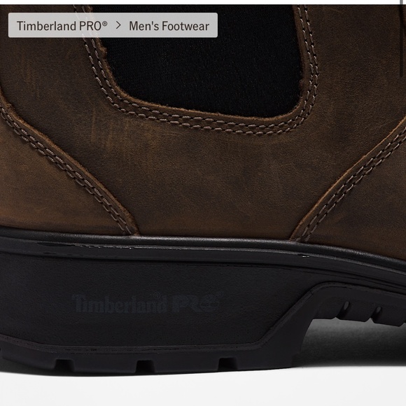 Timberland PRO Nashoba Composite Toe Work Boot 7.5 Wide Turkish Coffee Brown - Picture 6 of 9